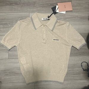 Miu Miu knit polo shirt
